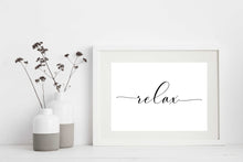 Load image into Gallery viewer, &quot;Relax&quot; Printable Wall Art
