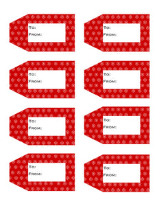 Christmas / Holiday Printable Gift Tags  {10 different patterns - 80 Tags}