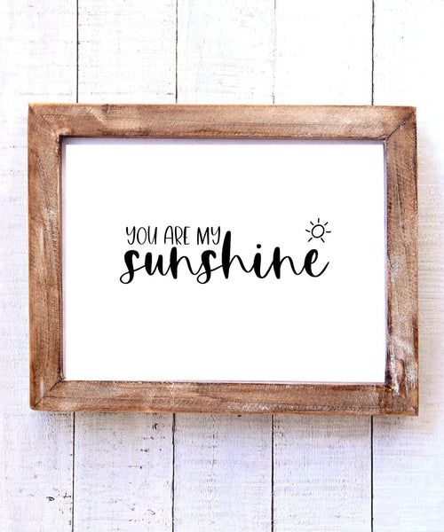 "You Are My Sunshine" Printable Wall Art