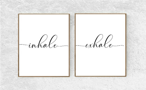 "Inhale Exhale" Printable Wall Art