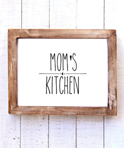 "Mom's Kitchen" Printable Wall Art