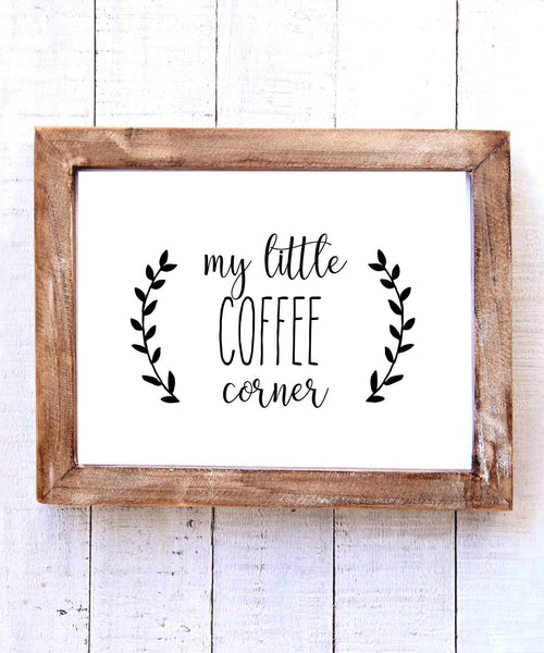 "My Little Coffee Corner" Printable Wall Art